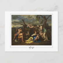Nicolas Poussin #294 - vykort för konst