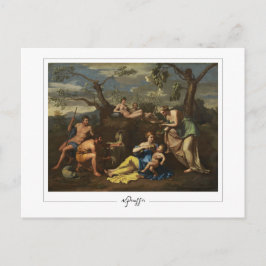Nicolas Poussin #294 - vykort för konst