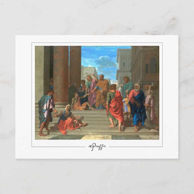 Nicolas Poussin #50 - vykort för konst (Framsida)