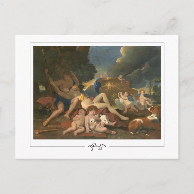 Nicolas Poussin #56 - Finkonstpostkort Vykort (Framsida)