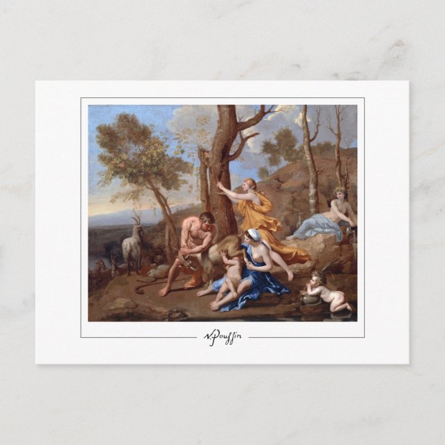 Nicolas Poussin #5 - Finkonstkort Vykort (Framsida)