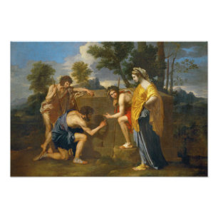 Nicolas Poussin - Et i Arcadia ego Fototryck