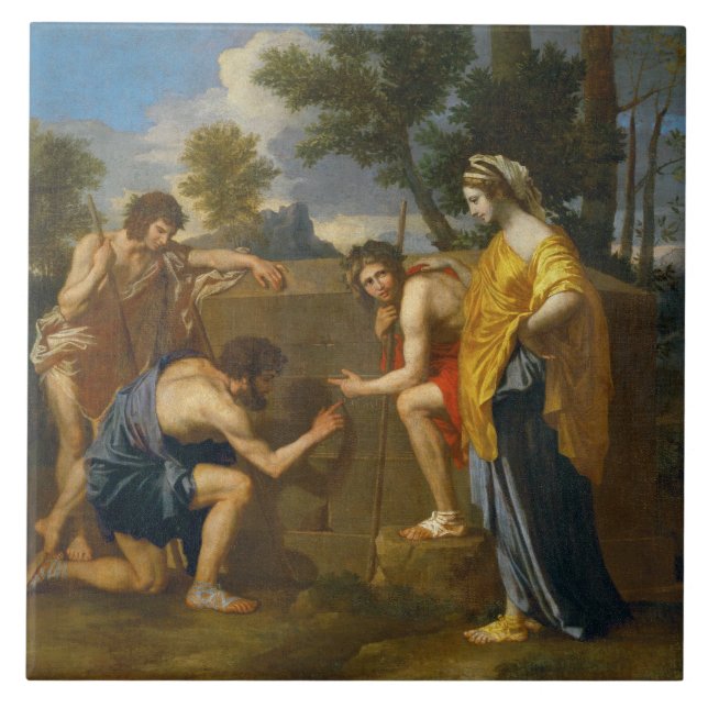 Nicolas Poussin - Et i Arcadiaego Kakelplatta (Framsidan)