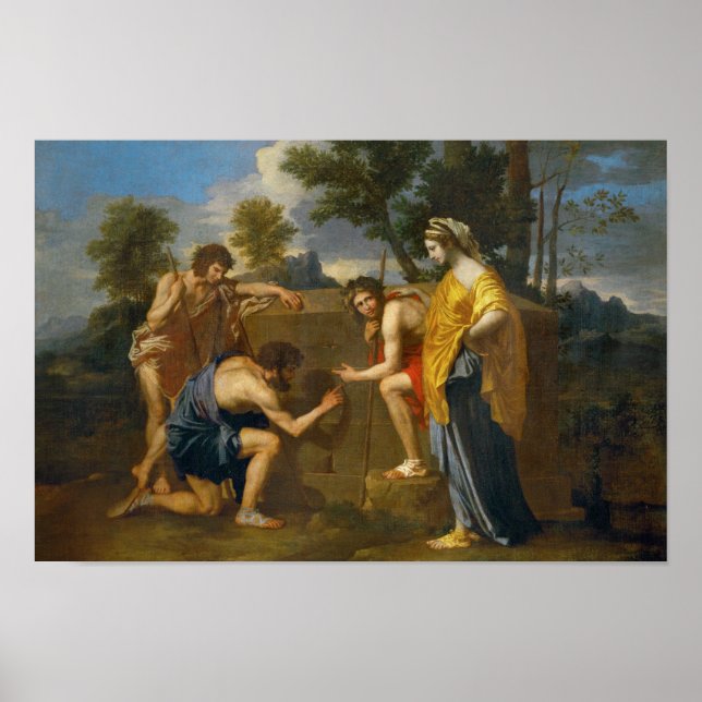Nicolas Poussin - Et in Arcadia ego Poster (Framsidan)