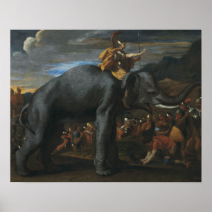 Nicolas Poussin - Hannibal korsar Alpernorna Poster