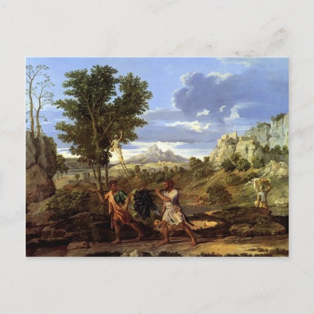Nicolas Poussin - hösten Vykort (Framsida)