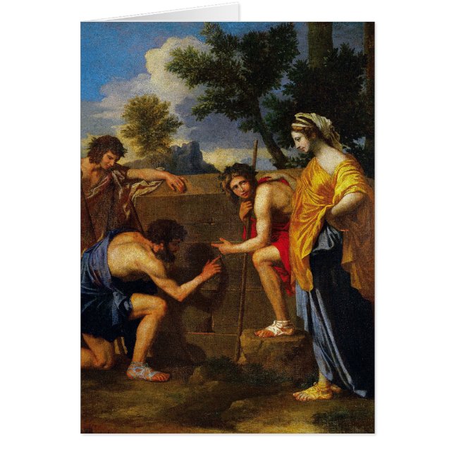 Nicolas Poussin konst Hälsningskort (Framsidan)