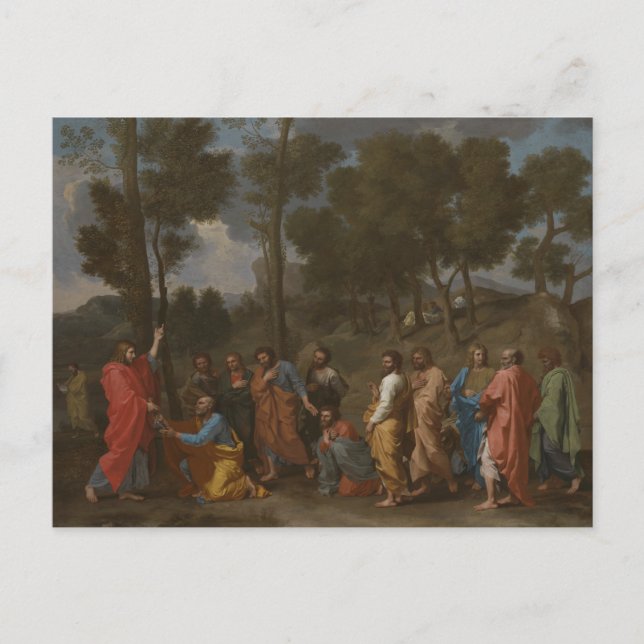 Nicolas Poussin - Ordningens Sacrament Vykort (Framsida)