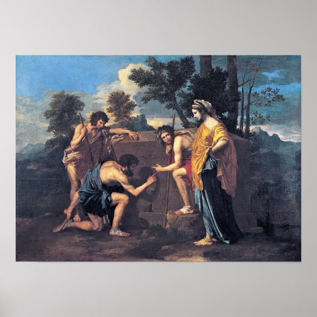 Nicolas Poussin - Shepherdsen i Arcadia Poster (Framsidan)