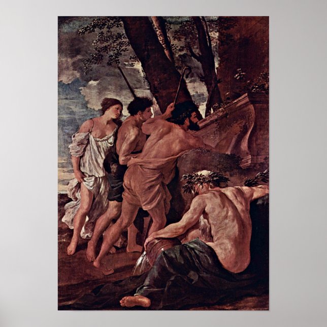 Nicolas Poussin - Shepherdset i Arcadia Poster (Framsidan)