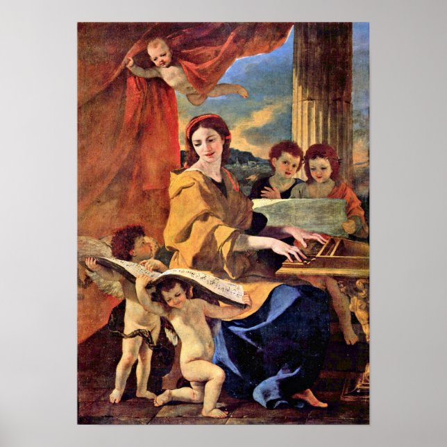 Nicolas Poussin - St Cecilia Poster (Framsidan)