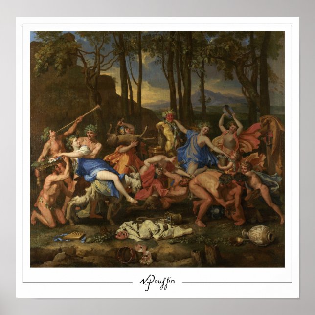 Nicolas Poussin Zedign konstaffisch #186 Poster (Framsidan)
