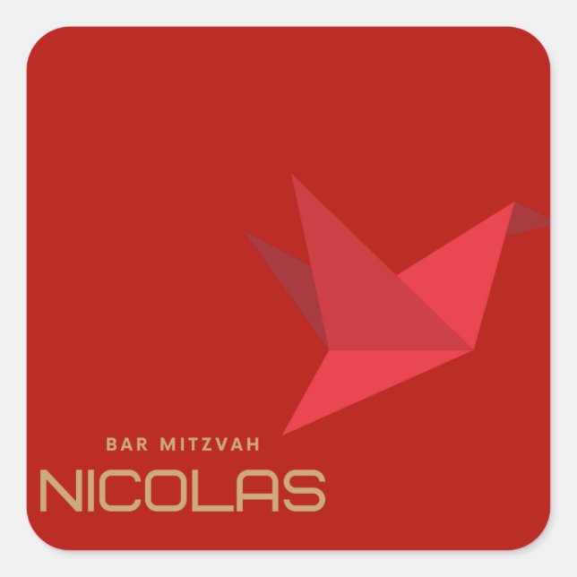 Nicolas Pub Mitzvah Stickers Fyrkantigt Klistermärke (Framsida)