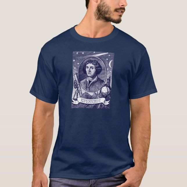 Nicolaus Copernicus Tee Shirt (Framsida)