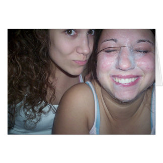 Nicole och Lauren Hälsningskort