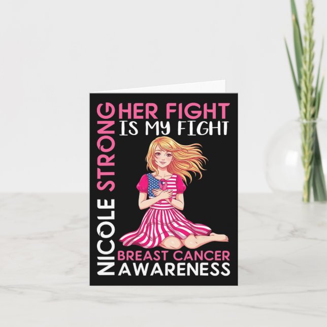 Nicole Strong Breast Cancer Awareness Hennes kamp  Kort (Framsida)