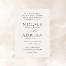 Nicole White Elegant bröllop