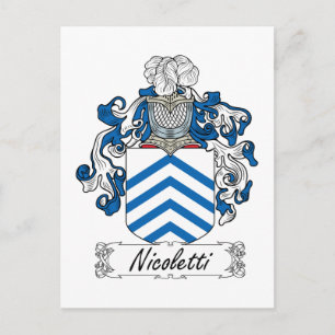 Nicoletti Family Crest Vykort
