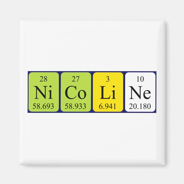 Nicoline Perioine bord namn magnet (Framsidan)