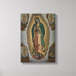 Nicols Enrquez oskulden av Guadalupe Canvastryck