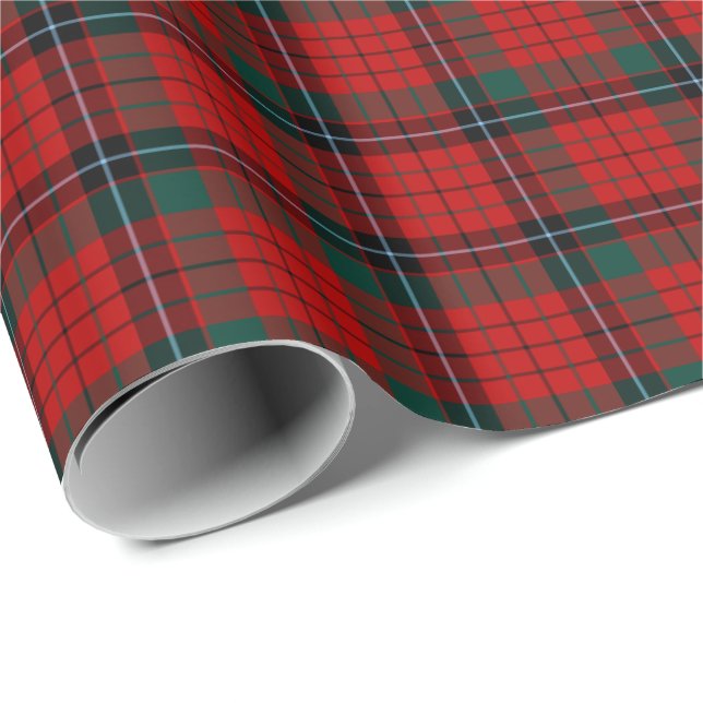 Nicolson Klan Tartan Presentpapper (Rullad Hörn)