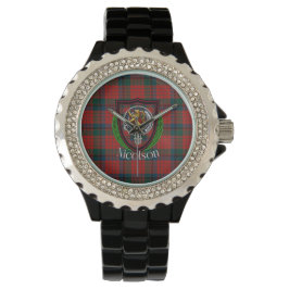 Nicolson Scottish Clan Tartan & Crest Armbandsur