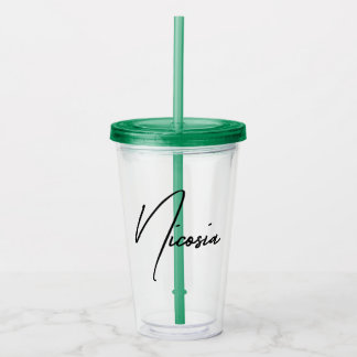 Nicosia Cypern Delad Stad Arv Souvenir Take Away Mugg