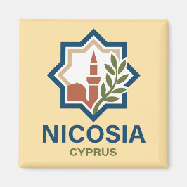 Nicosia Cypern Medelhavet Magnet