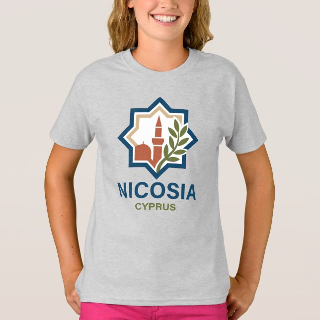 Nicosia Cypern Medelhavet T Shirt (Framsida)