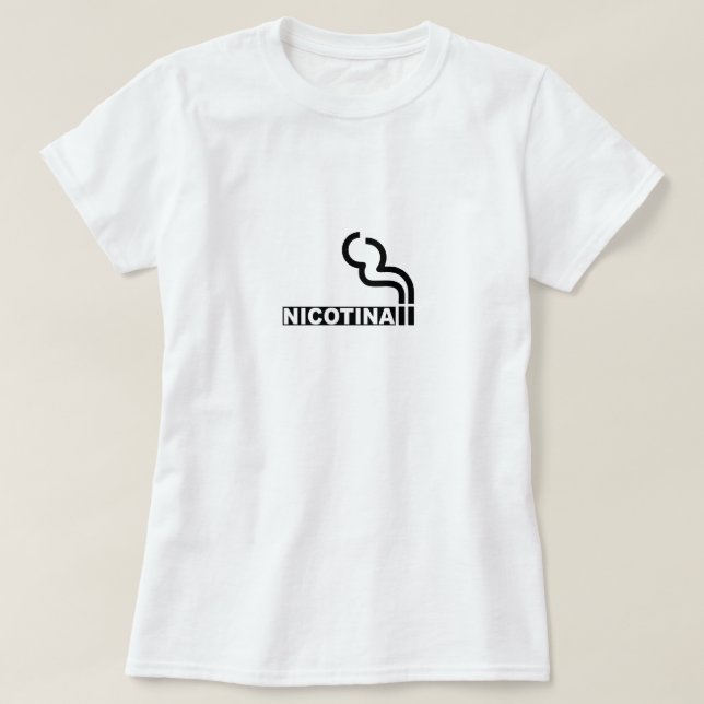 Nicotina Tee Shirt (Design framsida)