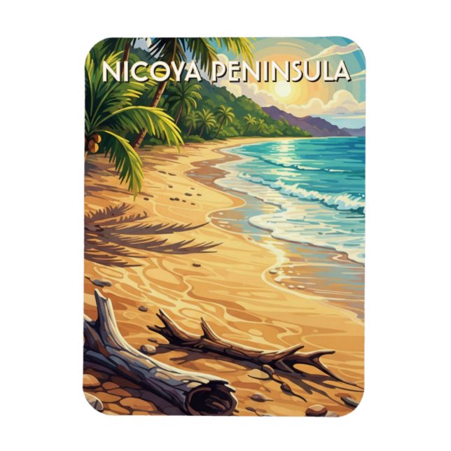 Nicoya-halvön Costa Rica Resa Magnet (Vertikal)