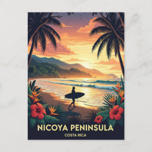 Nicoya Peninsula Costa Rica Travel Vykort