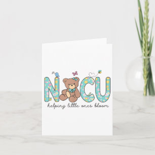Nicu Bear Vår Nicu Nurse Helping Little Ones Bl Kort