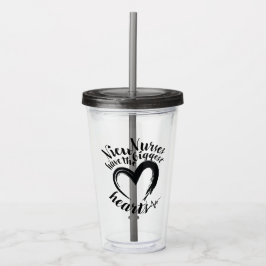 NICU Biggest Hearts Acrylic Tumbler Take Away Mugg