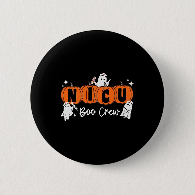 Nicu Boo Crew Ghost Pumpkin Costume NICU Nurse Hal Knapp (Framsida)
