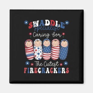 Nicu Labor and Delivery Humous Nurse 4:e juli Magnet