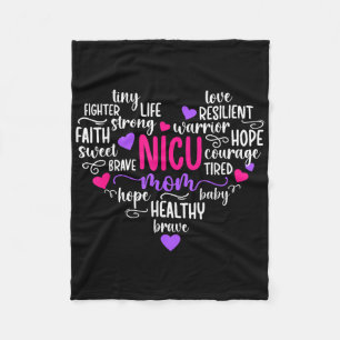 Nicu Mamma Heart Micro Preemie Baby Mamma av Nicu Fleecefilt