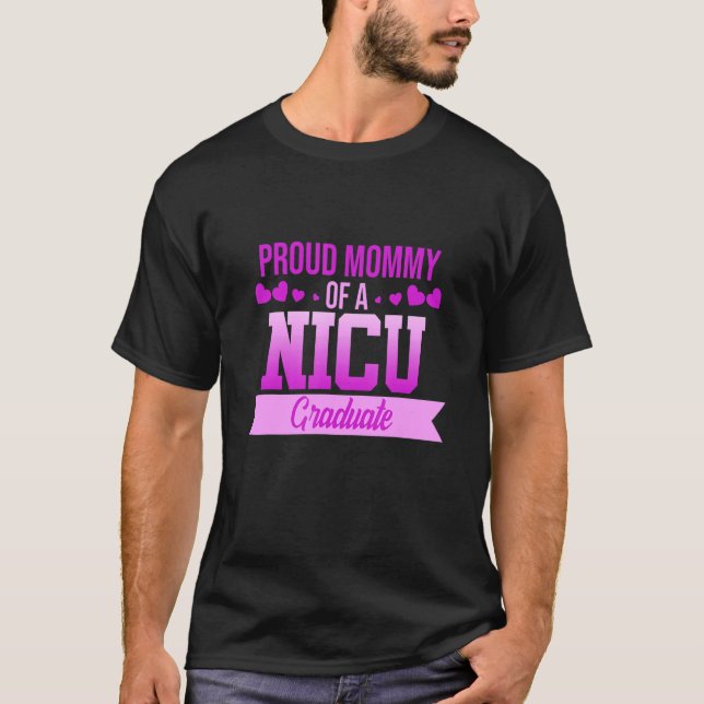 NICU Mamma Prematur Birth Awareness Moneness Suppo T Shirt (Framsida)