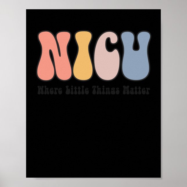 Nicu - Neonatal Intensive Care Unit - där Poster (Framsidan)