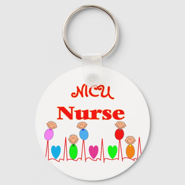 NICU Nurse—Adsible Baby Graphics Nyckelring (Framsida)