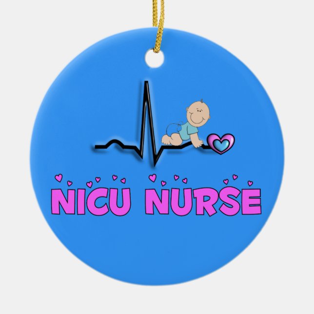 NICU Nurse Adsible jul Ornament (Framsidan)