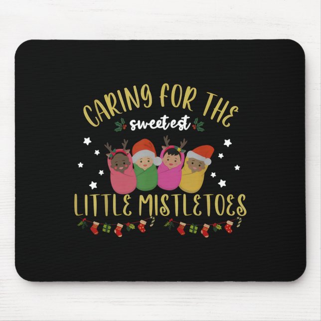 Nicu Nurse Christmas Sweetest Mistletoes Mother Ba Musmatta (Framsidan)
