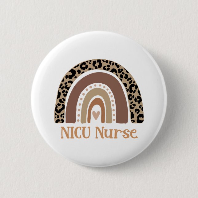 NICU Nurse - Cute Neonatal Nurse Knapp (Framsida)