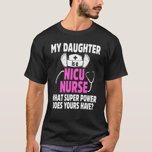 Nicu Nurse Dotter Neonatal Newborn Rn T Shirt (Framsida)