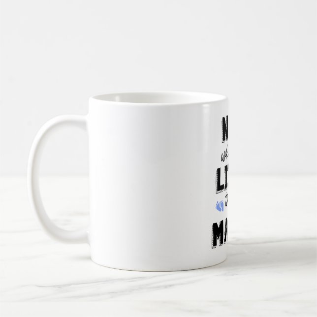 NICU Nurse Gift NICU Nurse Quote Kaffemugg (Vänster)