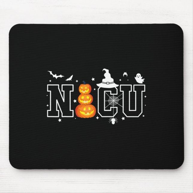 NICU Nurse Halloween Hospital Party Roligt Nursing Musmatta (Framsidan)