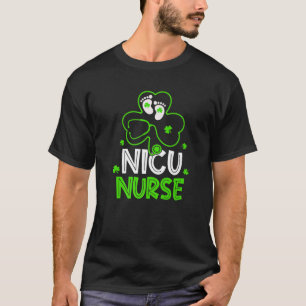 NICU Nurse Life Stethoscope Nursing Lycklig St Pat T Shirt