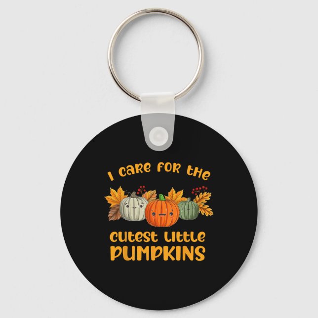 NICU Nurse Neonatal Cutest Little Pumpkins Fall Th Nyckelring (Framsida)