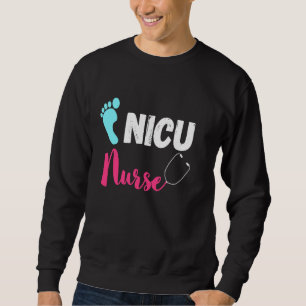 Nicu Nurse Newborn Baby Neonatal Intensive Care UN Lång Ärmad Tröja