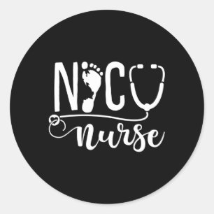 Nicu Nurse Runt Klistermärke